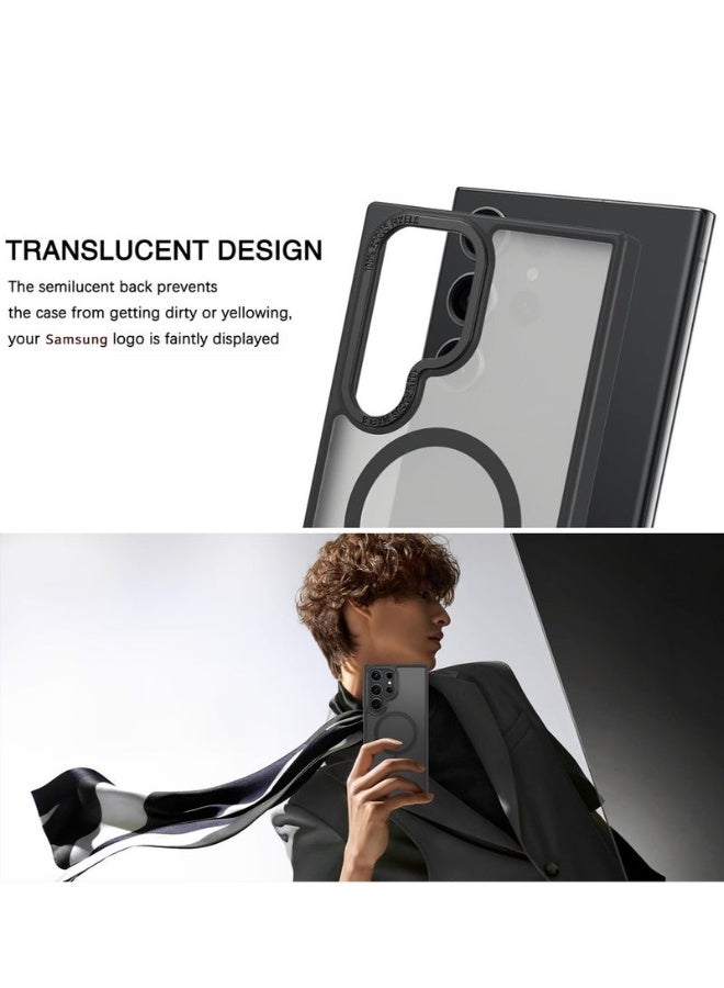 مستقبل نوفا تتضمن مجموعة الحماية الفائقة لهاتف سامسونج S24 (1+1) غطاءً للهاتف [متوافق مع MagaSafe، بلمسة نهائية غير لامعة، مقاوم للسقوط، حماية شاملة] + واقي شاشة للخصوصية [حماية للخصوصية بزاوية 28 درجة] [صلابة 9H] [فتح ببصمة الإصبع بالموجات فوق الصوتية] [مقاوم للخدش] [خالٍ من الفقاعات] - Image 3